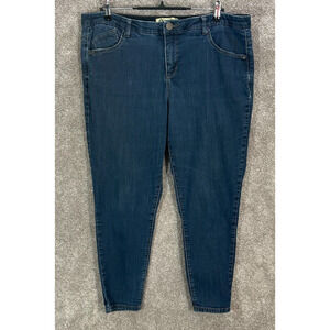 Democracy Jeans Womens 16W Blue Actual 38X27 Ab Technology Dark Wash Ankle